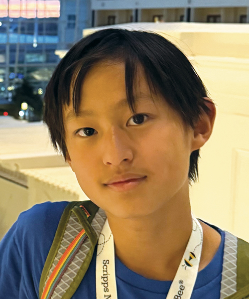 picture of speller number 13, Aiden Meng